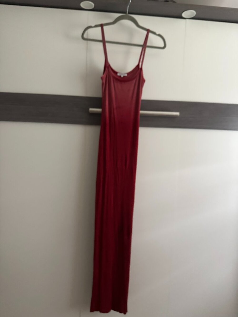 COTTON CITIZEN x REVOLVE Verona Spaghetti Maxi Dress – Crimson Cast – Small